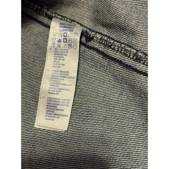 Boho‎ Denim Jean Jacket Women’s Small Aztec Woven Sleeve Casual Chic - Picture 6 of 6